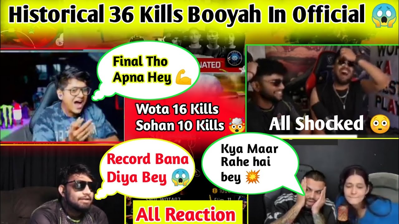 Sid Jonty Mortal Mamba Jay Shocked at S8UL Elite 36 Kills Booyah 😱 History Made by S8UL Elite