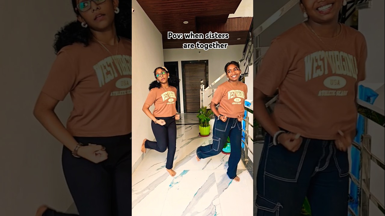 When Sisters Meet Up 💛💃🏻✨Starlett & Sarah #sistersdance #shorts #trendingonshorts #kehlani