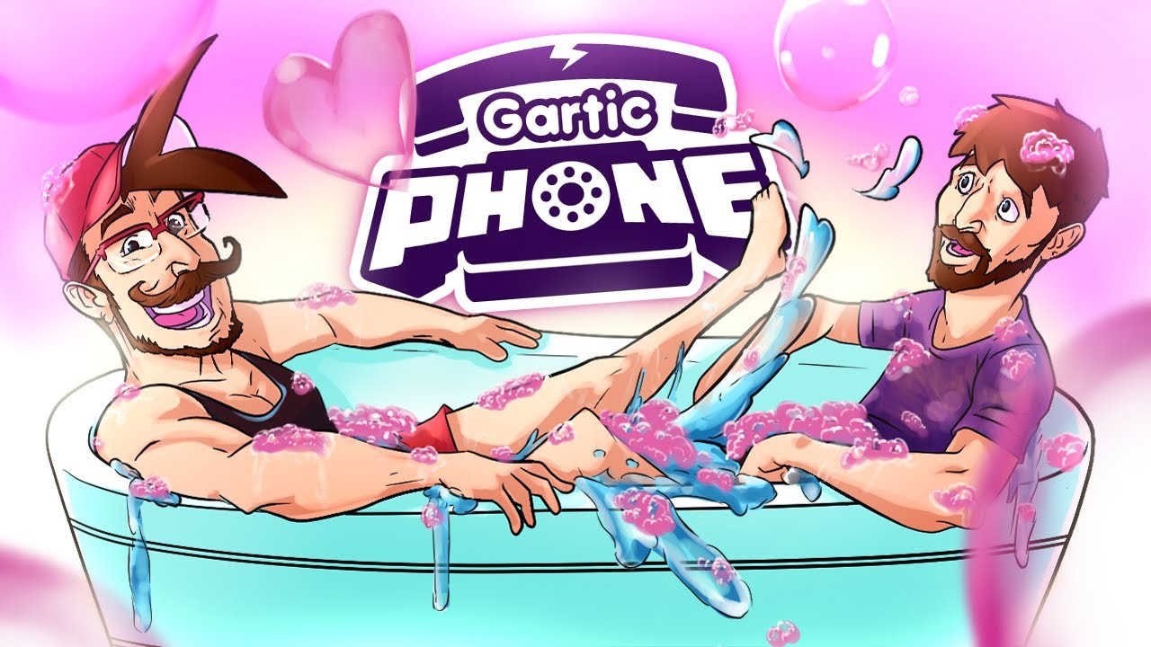 JUST ME, MY BRO, AND OUR HOT TUB! (Gartic Phone w/ Friends)