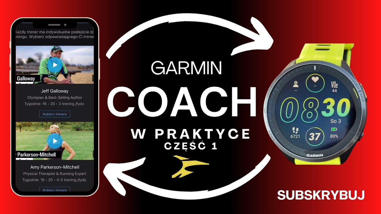 GARMIN COACH w praktyce cz.1 - tutorial jak korzystać z program&oacute;w treningowych