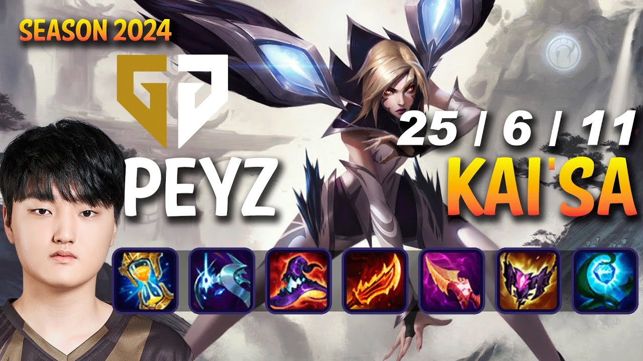 GEN Peyz KAI'SA 1v9 - KAI'SA vs JINX ADC - Patch 14.6 KR Ranked CHALLENGER | lolrec