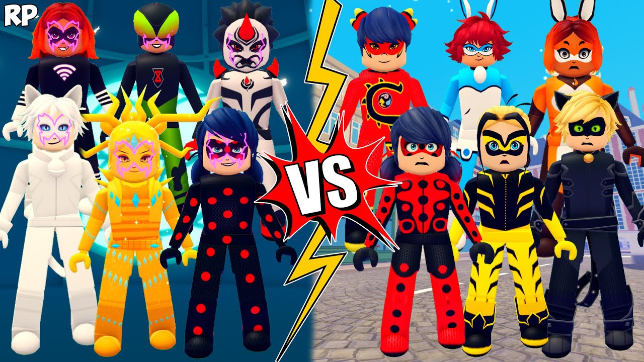 AKUMATIZED VS ORIGINAL TRANSFORMATION (COMPARISON) NO MIRACULOUS RP - MIRACULOUS ROBLOX!