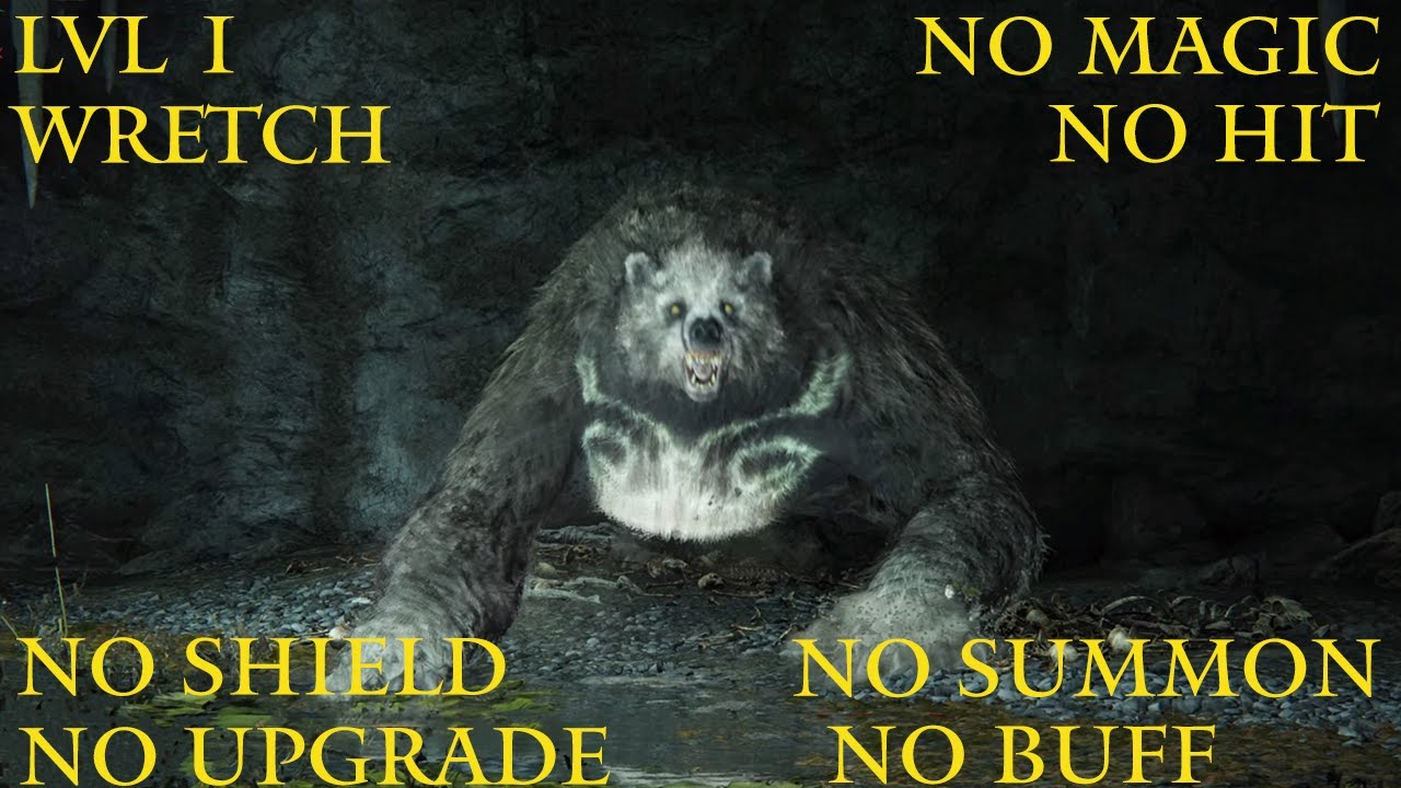 Runebear | ELDEN RING (Lvl. 1 Wretch - No Hit - No Upgrades - No Buff)