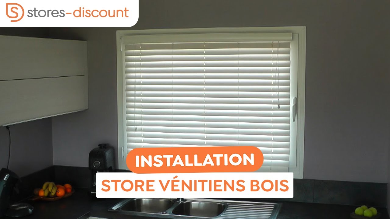 Comment poser un store vénitien bois ?