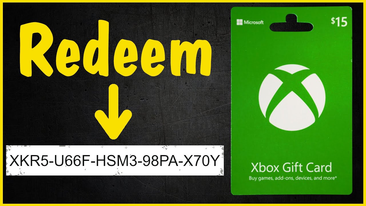 Как использовать код подарочной карты Xbox на Xbox One, Xbox Series X/S или на веб-сайте (Microso...