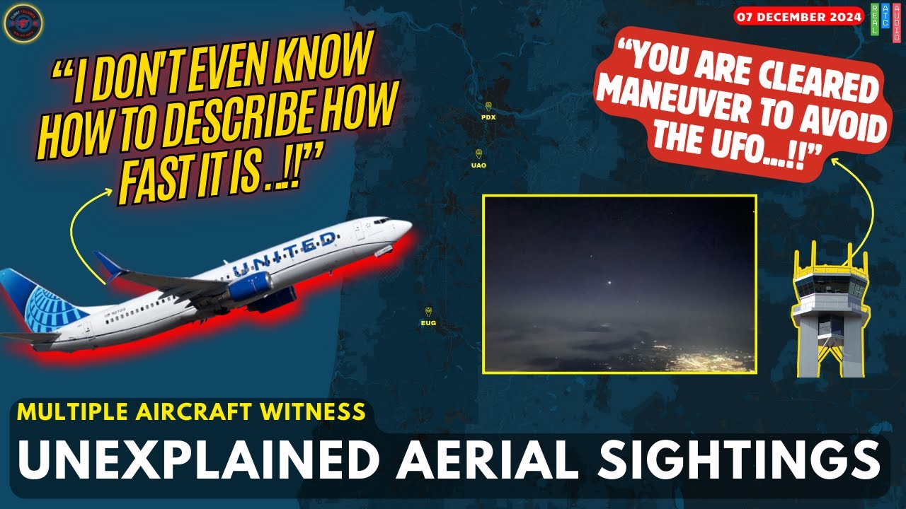 UFO report. Multiple aircraft report unknown objects over Oregon. Real ATC
