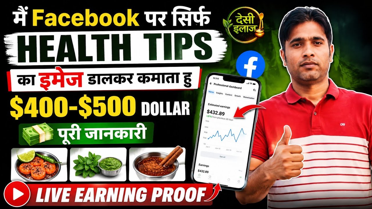Grow Your Facebook Page by Creating Health Images with AI | Earning Guide 2026 | Facebook Copy Pa...
