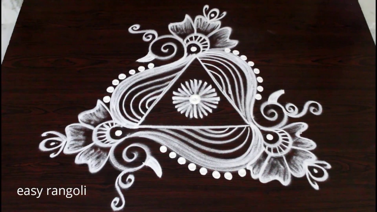 beautiful & creative arts * peacock rangoli kolam without dots * latest easy & simple muggulu