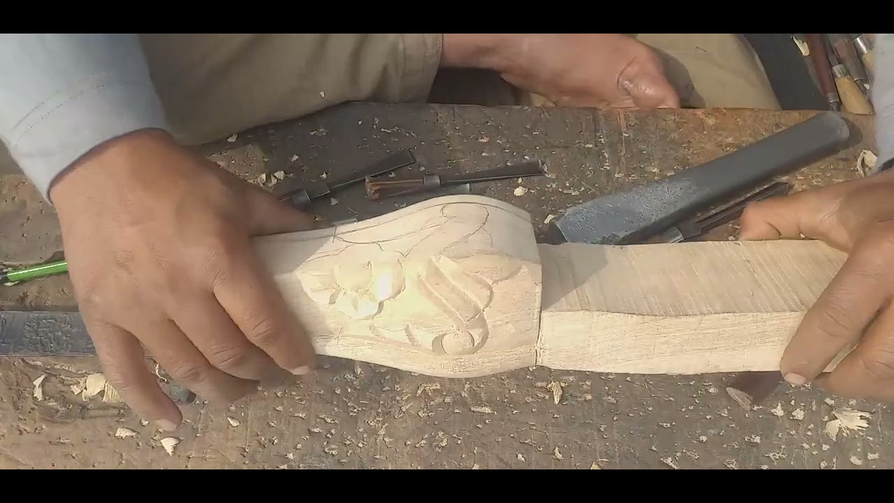 sidetable design wood carving hand make work carving design
