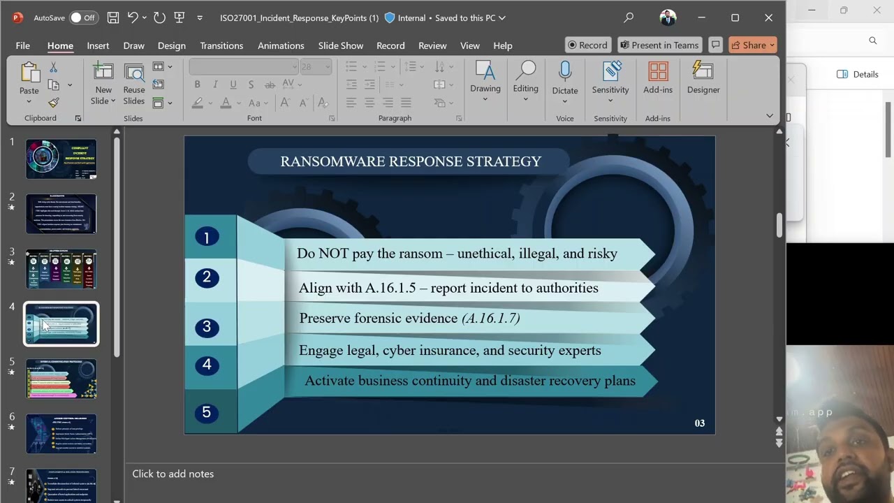 Incident Response Compliance & ISO 27001 Annex A.16
