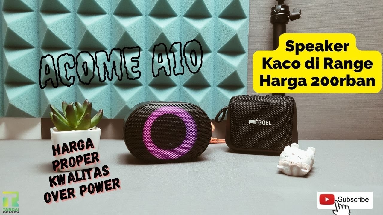 SPEAKER DENGAN BASS NENDANG & PUNYA RGB - Unboxing & Review Speaker Bluetooth Acome A10