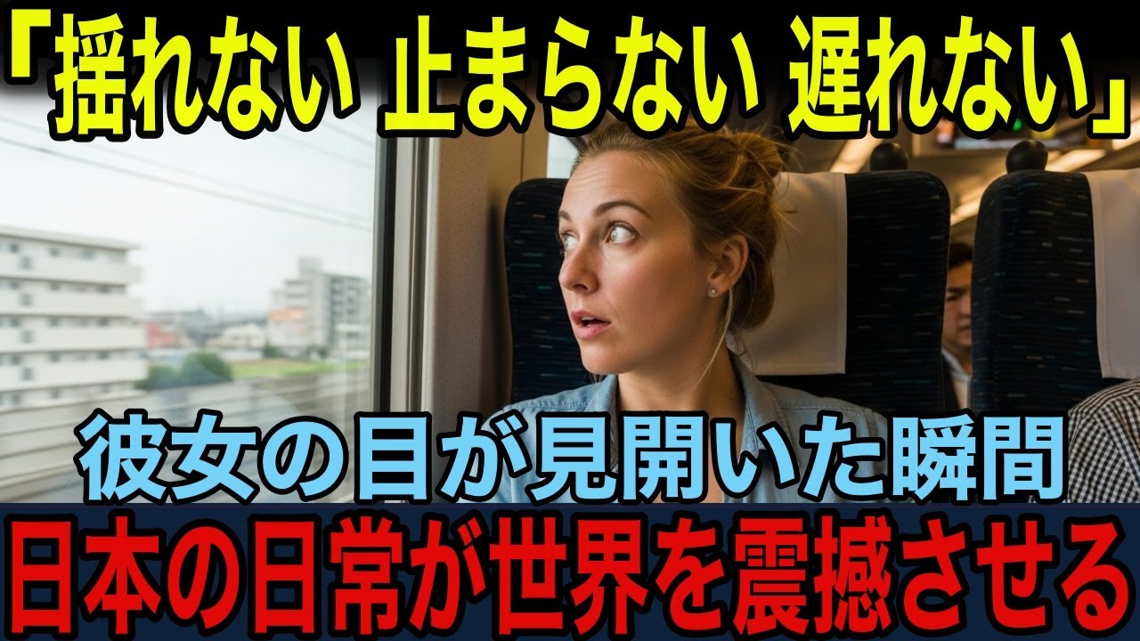 【海外の反応】ドイツ人女性が新幹線に初乗車！「発車したの気づかなかった…」衝撃の体験