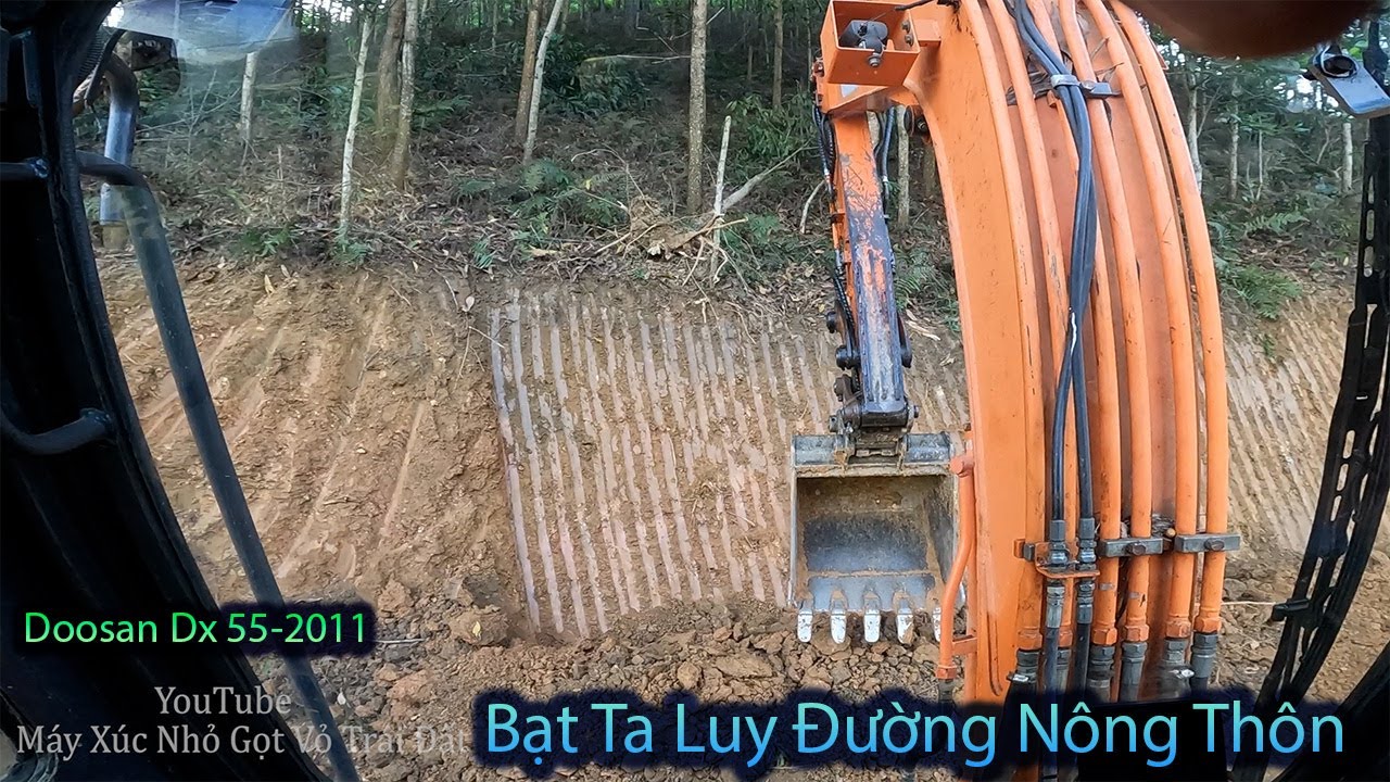 Nhận Máy Xúc Bánh Xích Doosan Dx 55-2011 Sửa Ta Luy Và San Mặt Bằng Đường