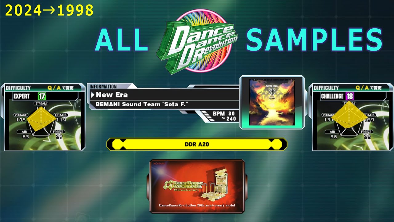 ALL SONG SAMPLES (1140曲) 2024→1998 ♦ DDR GRAND PRIX / DDRGP