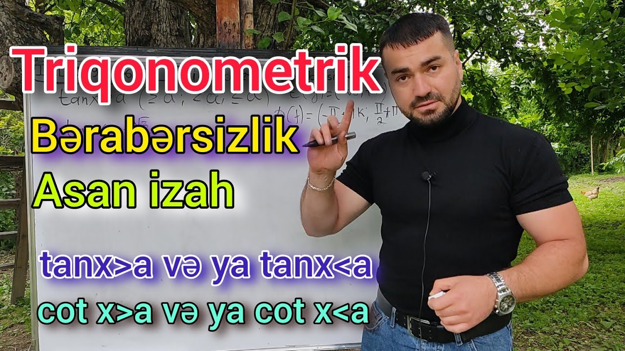 ✅🔺 Triqonometrik bərabərsizliklər -Part 2 , Sertifikasiya imtahanına hazırlıq #riyaziyyat #dim