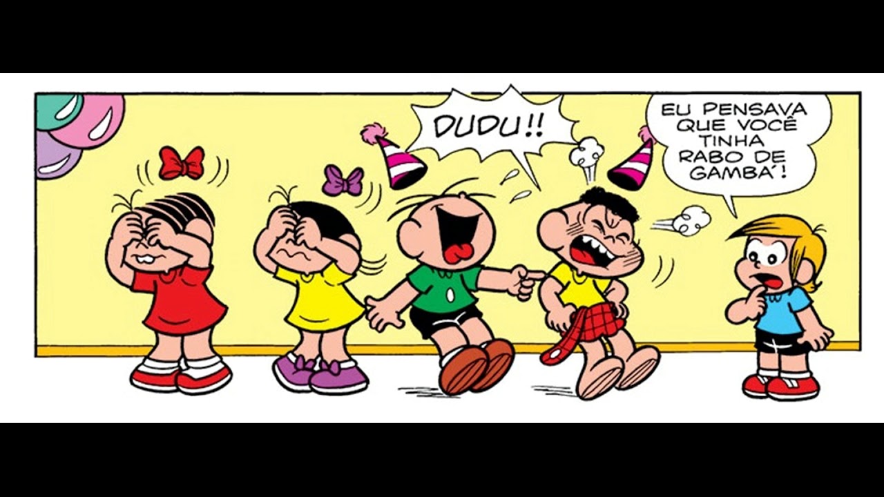 Dudu aprontando no aniversário da Magali - Turma da mônica - Quadrinhos Narrados