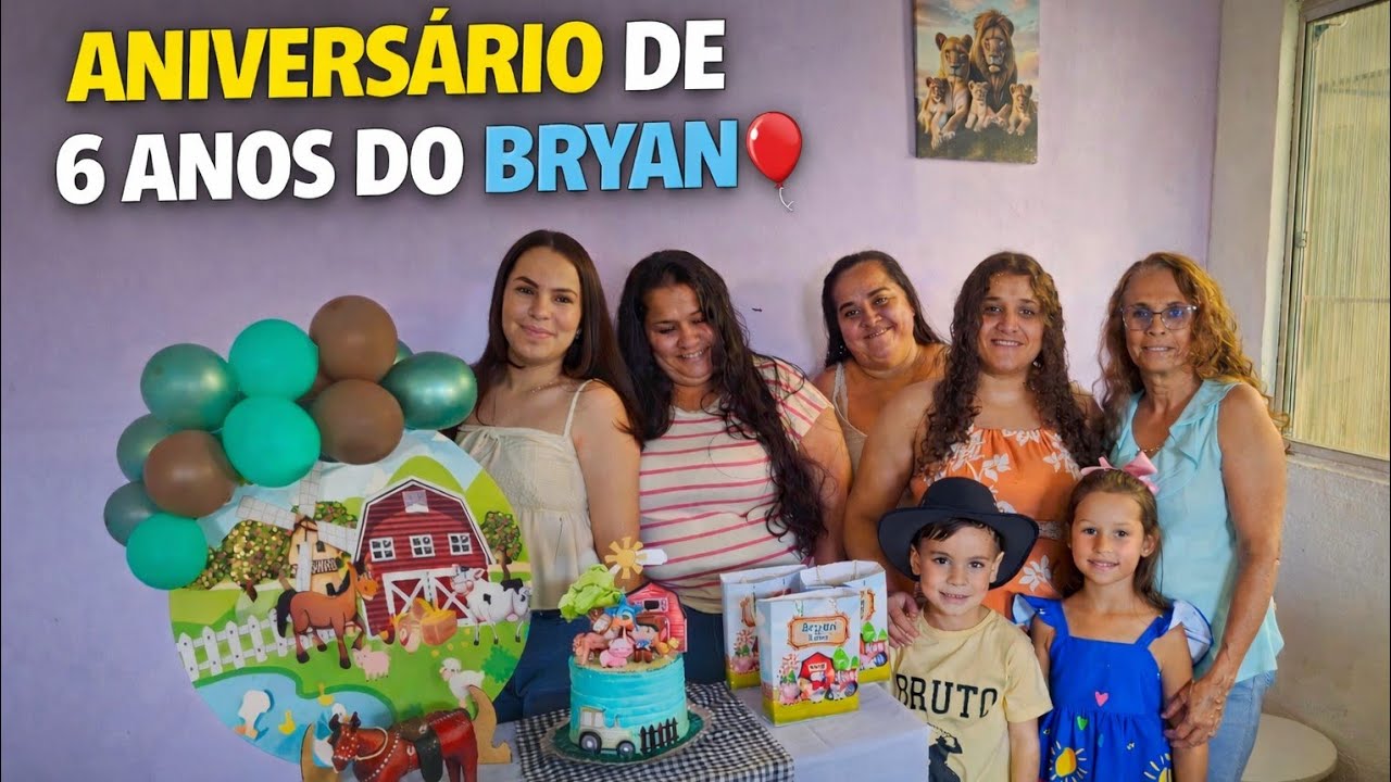 🎉 ANIVERSÁRIO DO BRYAN – 6 ANOS DE MUITA ALEGRIA 🎂🐮