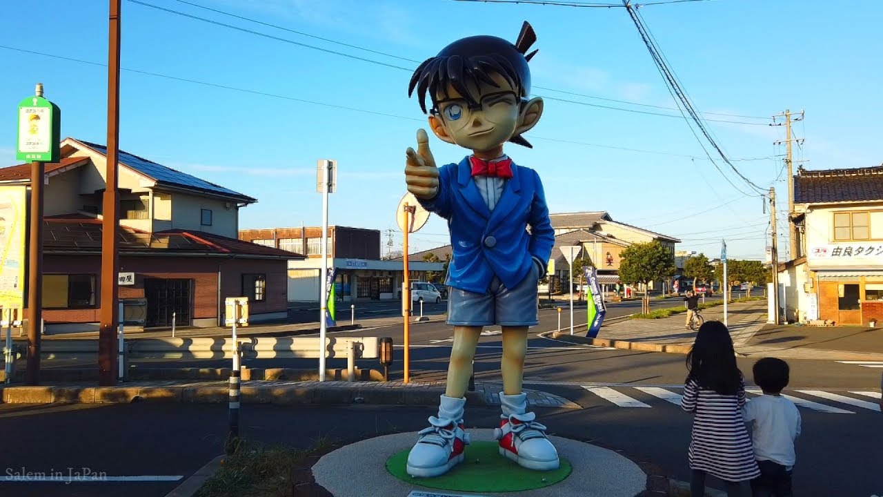 Walking in Conan town Tottori , المشي في بلدة المحقق كونان,コナンの町鳥取を歩く