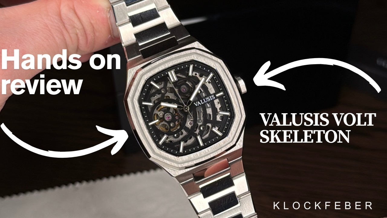 Обзор часов Valusis Volt Skeleton: скелетонизированный циферблат, автоматический механизм и полна...