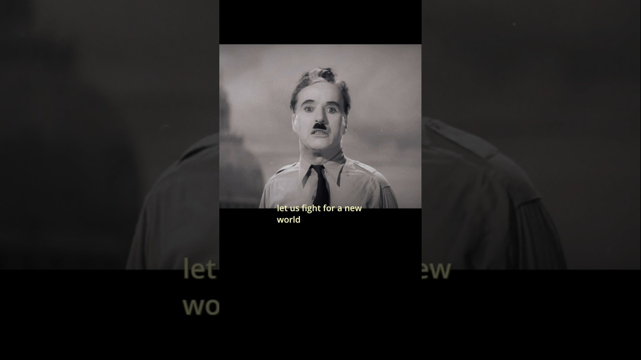Charlie Chaplin's Speech That Broke the Internet  #life #reality #news #shorts