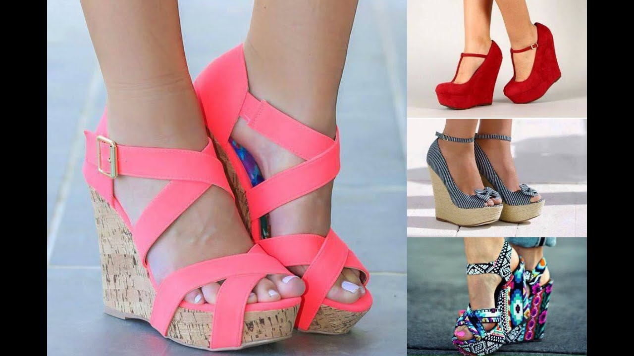 Plataformas‬ con tacón corrido - Hermosos zapatos de tacón Corrido