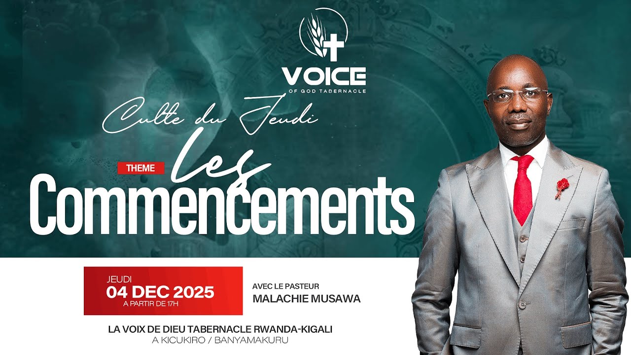 VOL 12 LES COMMENCEMENTS / PASTEUR  MALACHIE  MUSAWA -- LE 04 DEC 2025