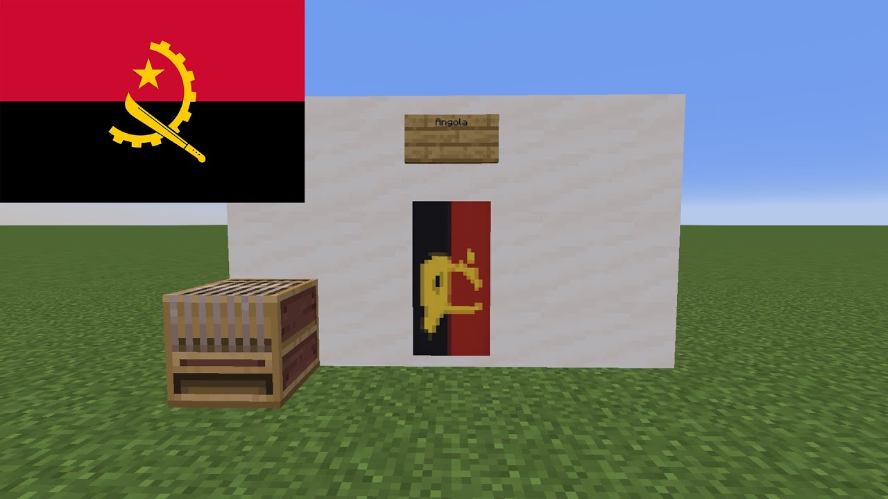 How to Make Angola's Flag in Minecraft