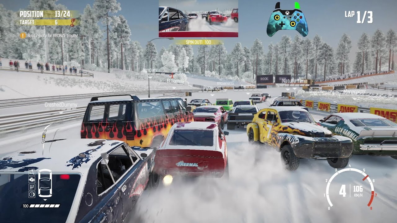 Wreckfest 25.02.28 Sunrise Super Rumble Race - Pinehills Raceway Main Circuit