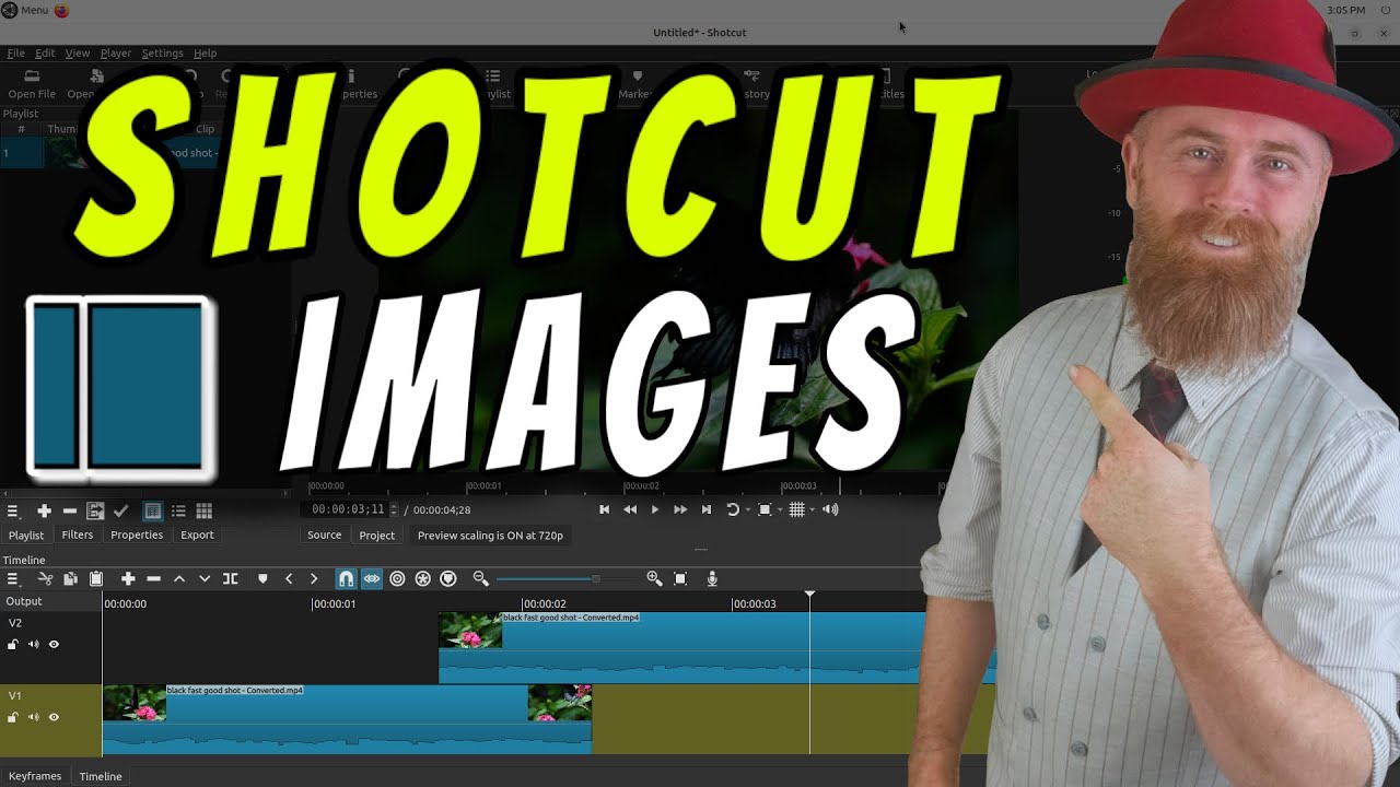 Shotcut Video Editor Tutorial 2025 - Working With Images in Shotcut - Size Position Rotate