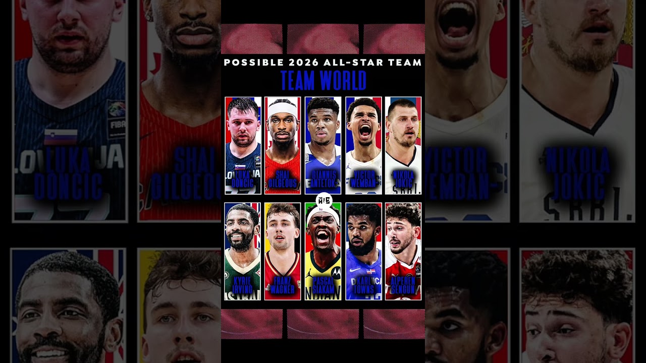 POSSIBLE TEAM WORLD ROSTER VS TEAM USA AT THE 2026 ALL-STAR GAME 😱