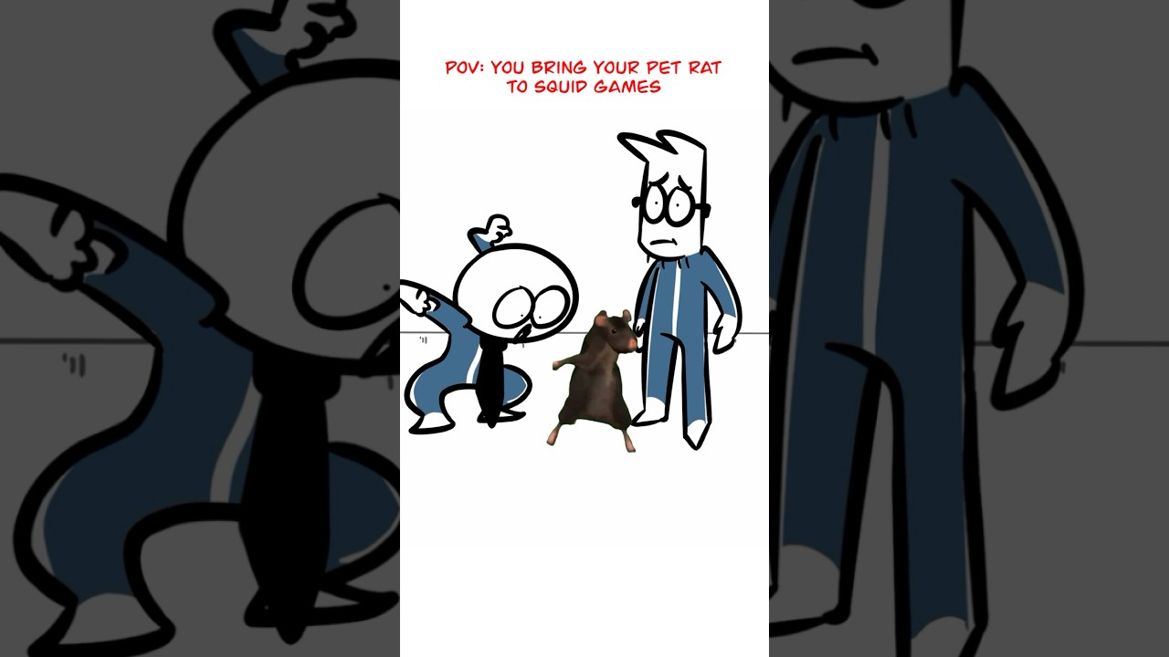 Rat Enters Squid Games 😅 (Animation Meme) Anim: ​⁠@Cartoonimation  #shorts