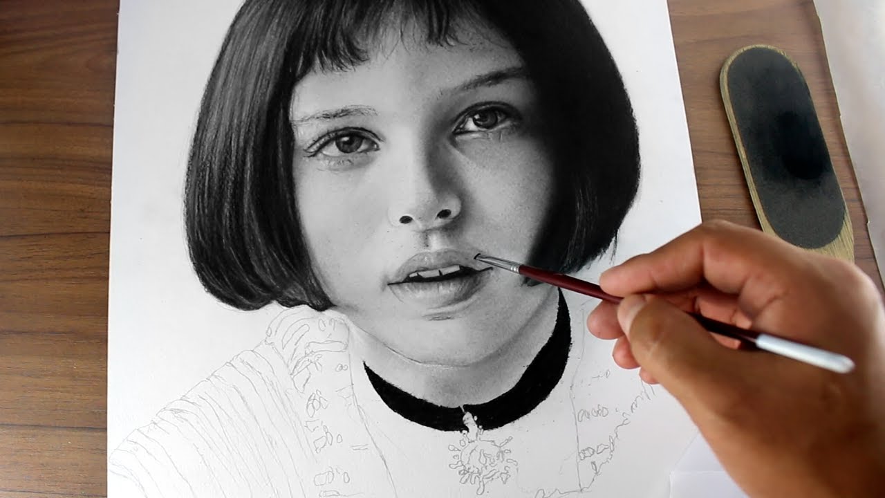Como Dibujar a Mathilda - Lápiz Carboncillo Charcoal