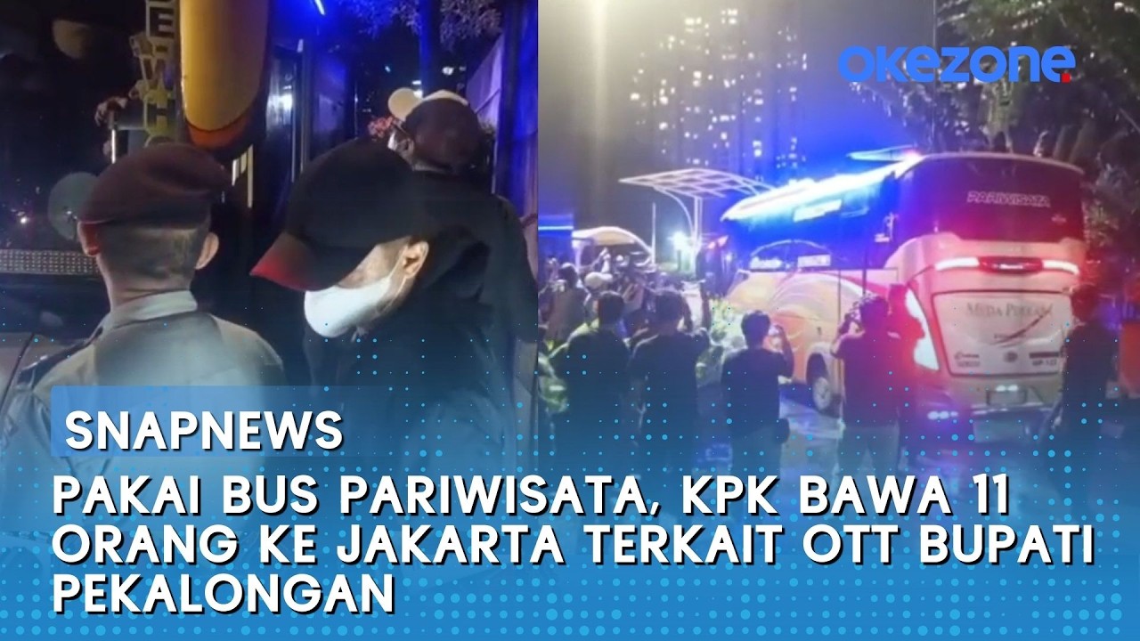 Pakai Bus Pariwisata, KPK Bawa 11 Orang ke Jakarta terkait OTT Bupati Pekalongan