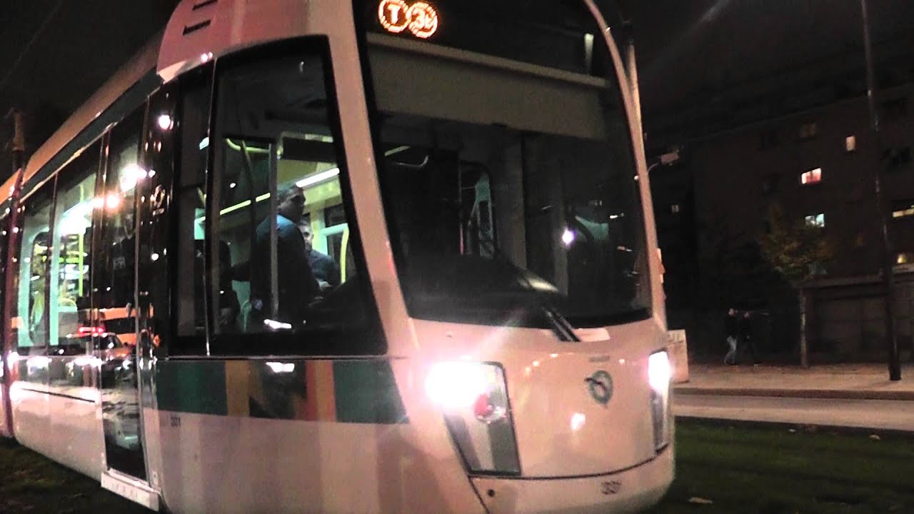 Paris, nouveau Tramway T3b - Premier jour de la marche à blanc