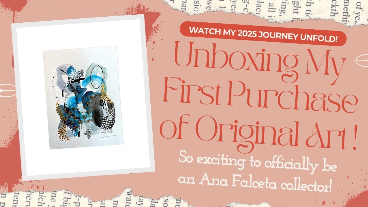 ASMR Unboxing an Ana Falceta Original Artwork