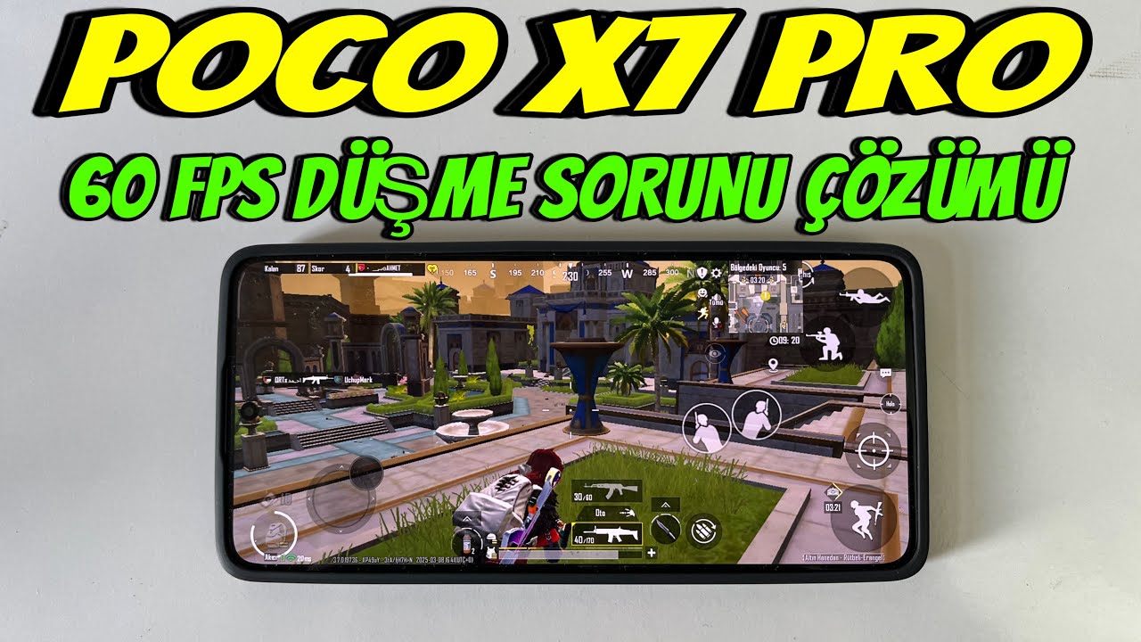 POCO X7 PRO PUBG TEST | 120 FPS DEN 60 FPS DÜŞME SORUNU ÇÖZÜMÜ