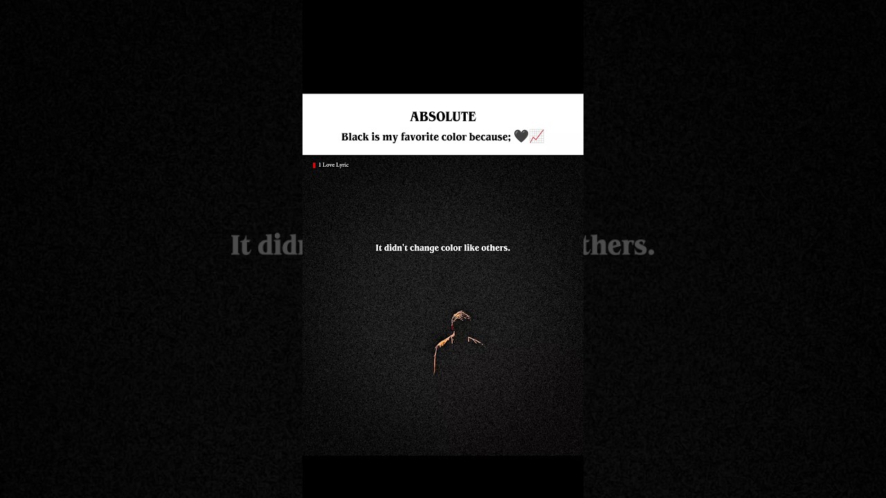 Black is my favorite color. 🖤📈 #inspiration #motivation #discipline #trending #shortsfeed #viral