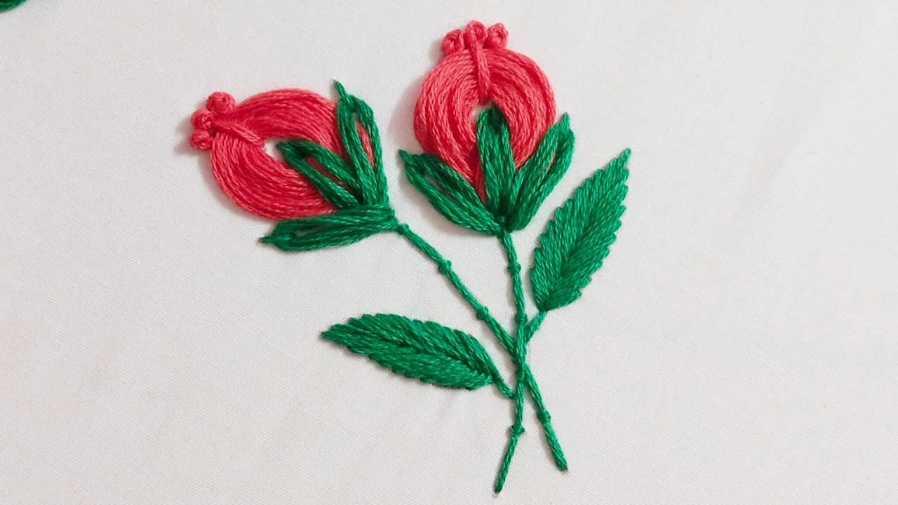 Most Gorgeous flower embroidery design | Basic embroidery stitches |