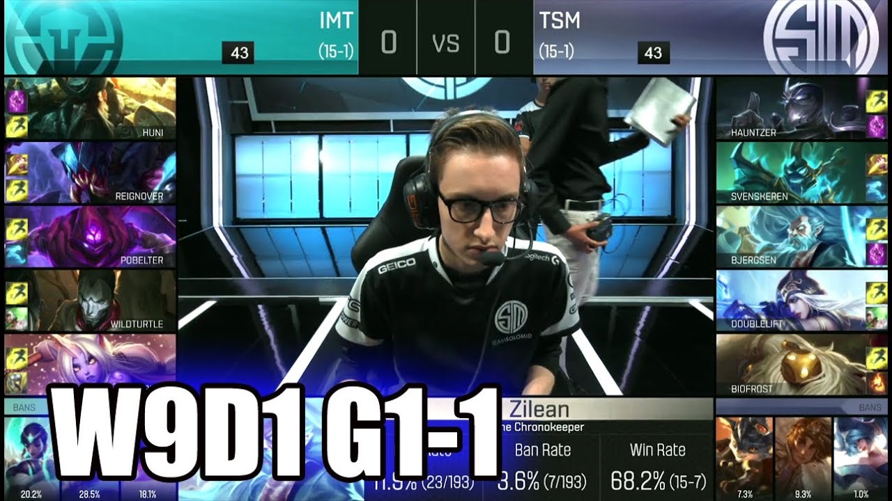Immortals vs TSM | Game 1 S6 NA LCS Summer 2016 Week 9 Day 1 | IMT vs TSM G1 W9D1 1080p