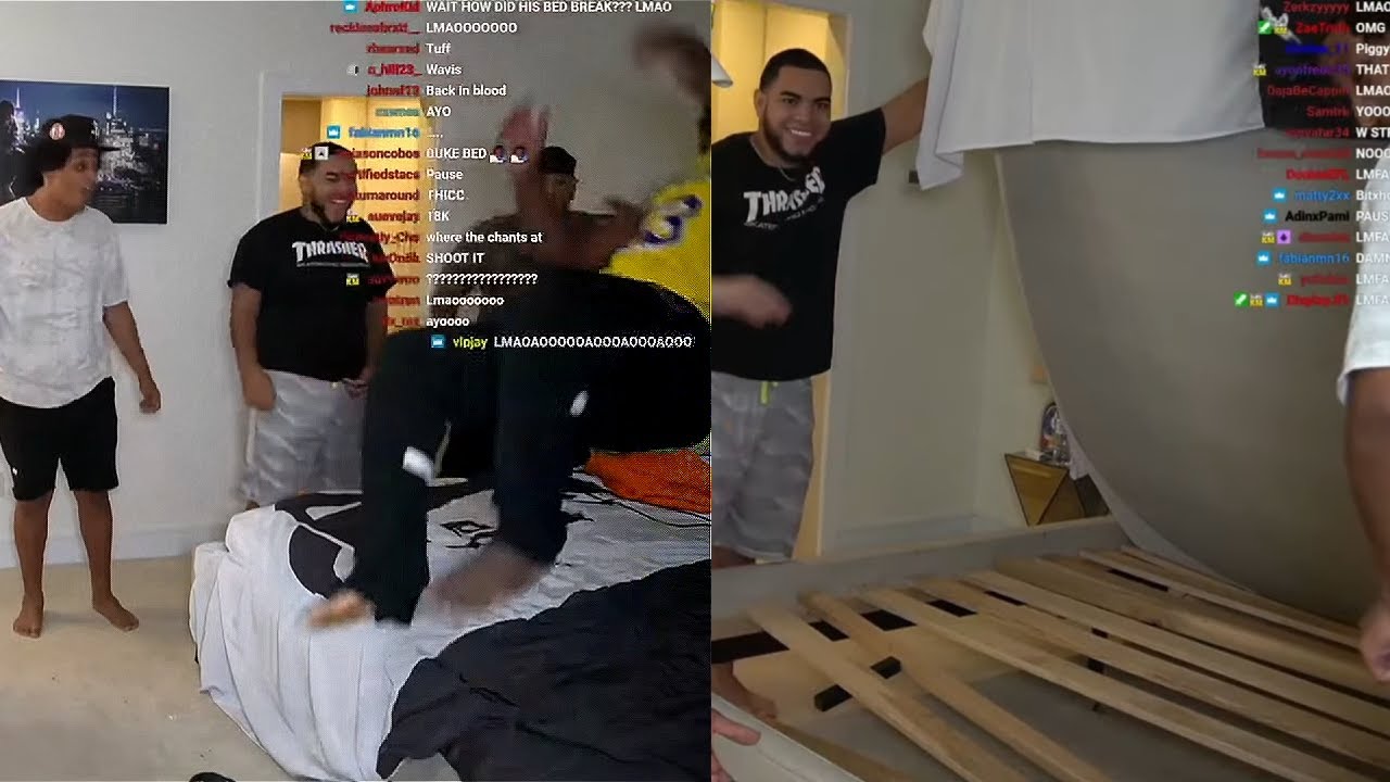 AMP Davis Breaks Kai’s Bed On The First Night At The AMP HOUSE