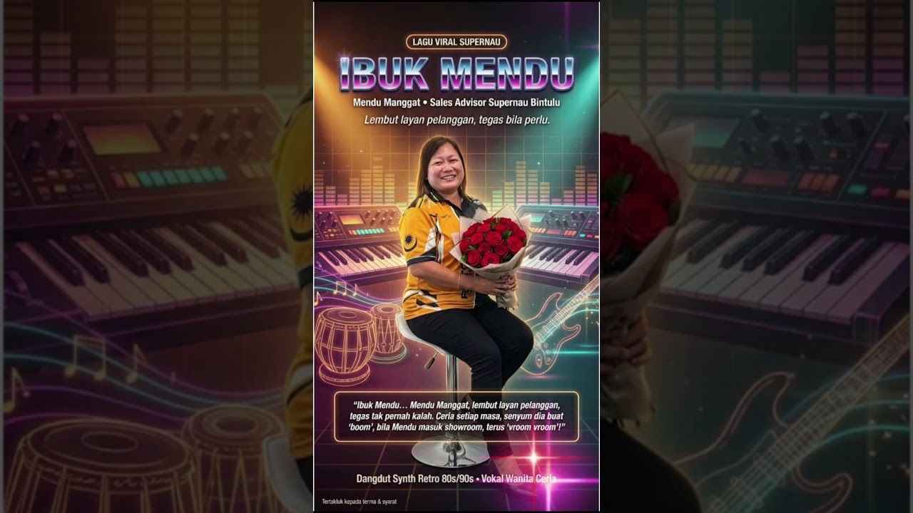 IBUK MENDU (Dangdut Synth Retro 80s/90s) | Mendu Manggat • Supernau Bintulu 🌹🚗