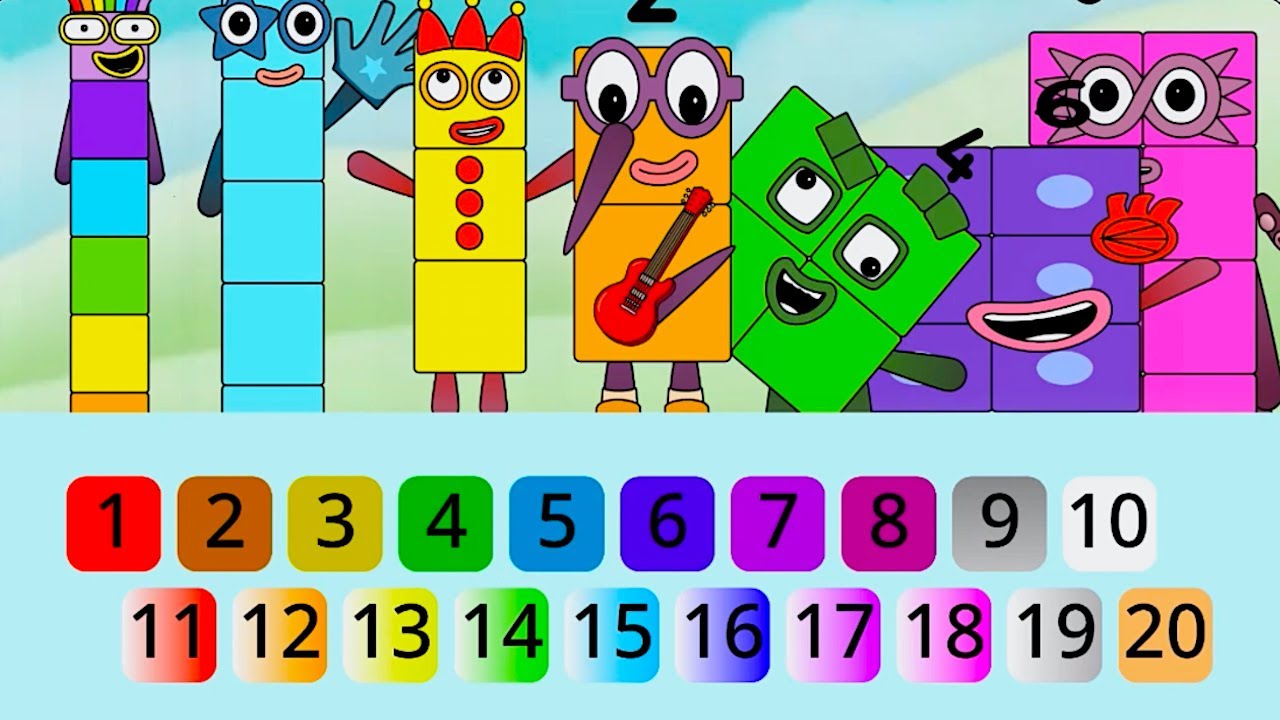 NUMBERBLOCKS БОЛЬШОЕ СЛОЖЕНИЕ ЧЕТНЫХ И НЕЧЕТНЫХ ЧИСЕЛ УЧИМСЯ СЛОЖИТЬ И СЧИТАТЬ ЧИСЛА