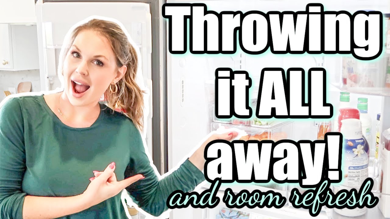 Throwing it ALL away! DECLUTTER & ORGANIZE | Room Refresh