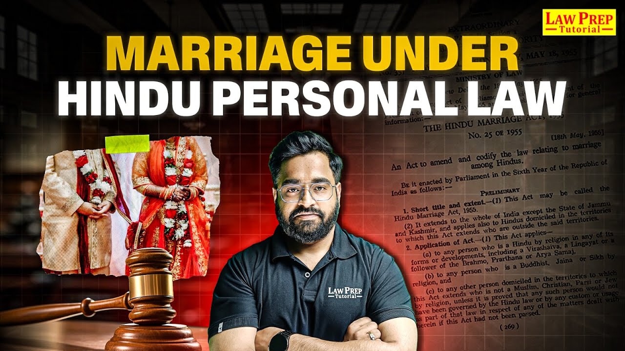 Marriage Under Hindu Personal Law | Hindu Marriage Act | CLAT 2026 | CLAT Exam Preparation