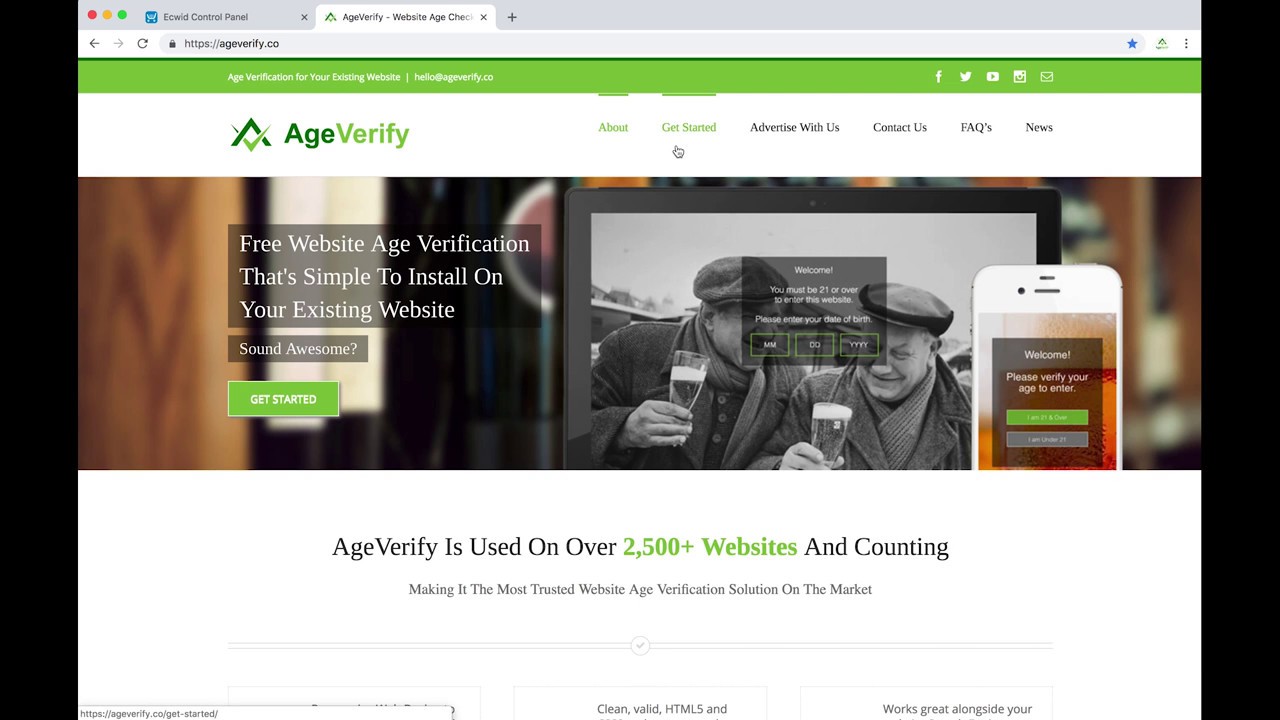 How to Install AgeVerify on an Ecwid Website