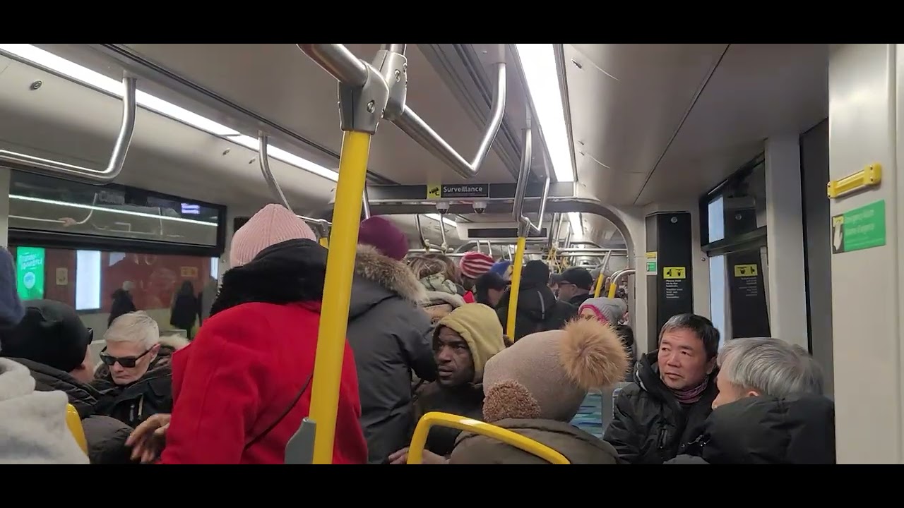 Toronto Trains - Riding Line 5, Eglinton Crosstown LlRT from Mount Dennis to Kenedy Subway Station 