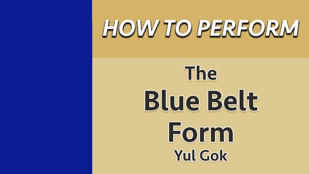 How to Perform the Blue Belt Form (Yul Gok)