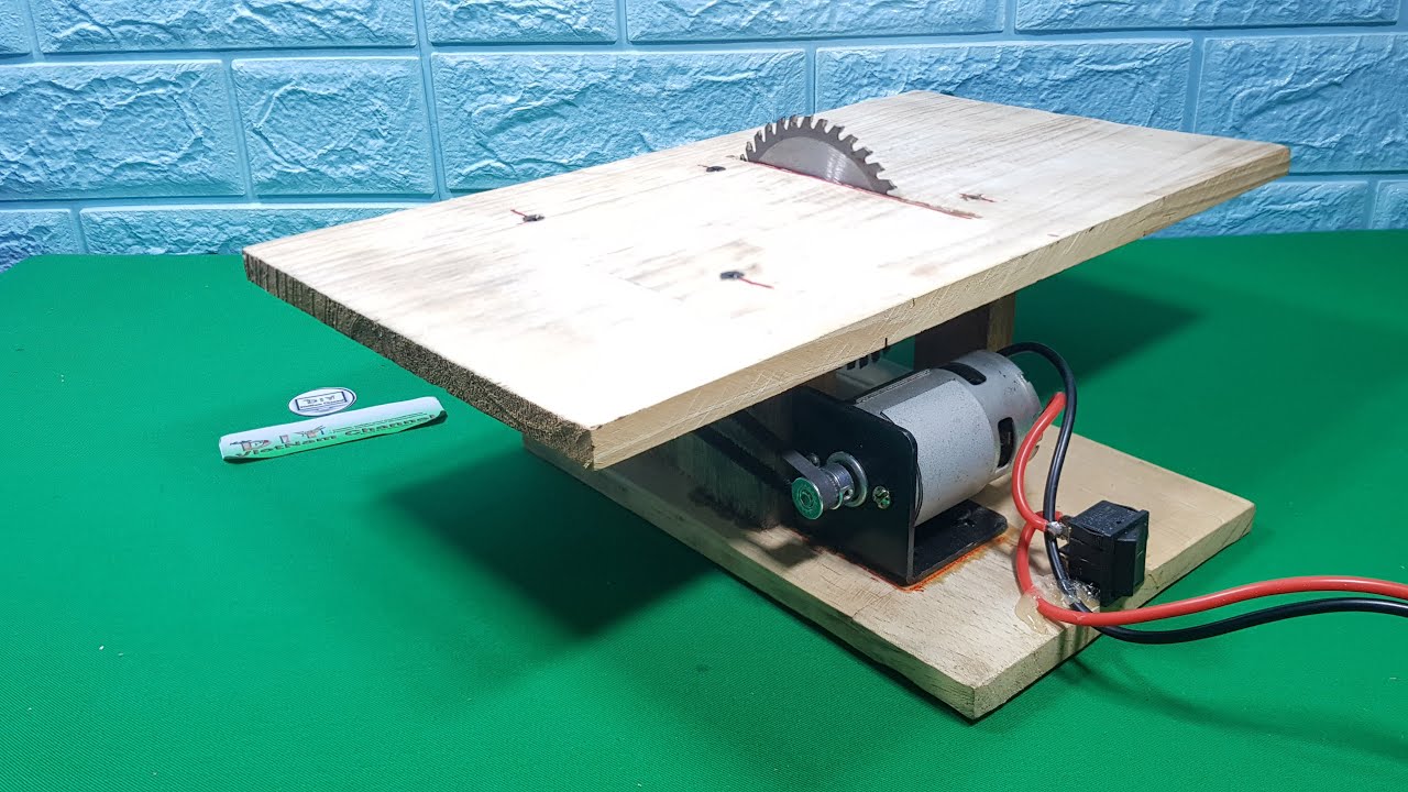 |DIY| Chế Cưa Bàn Mini Với Motor 775 Siêu Khỏe