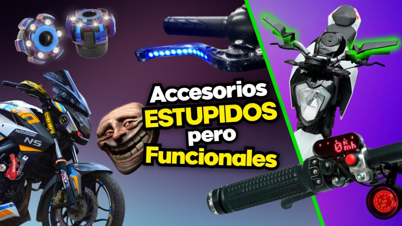 😱 7 Accesorios para MOTOS Rid&iacute;culos pero Funcionales (Imprescindibles para este 2026)