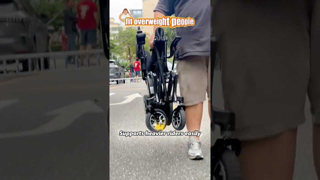 25.8 lbs Carbon Fiber Electric Wheelchair, 300 lbs Load Capacity